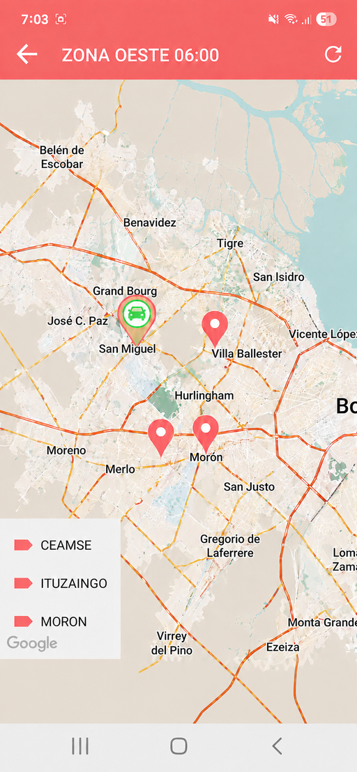 XATA APP: seguimiento de recorridos en tiempo real